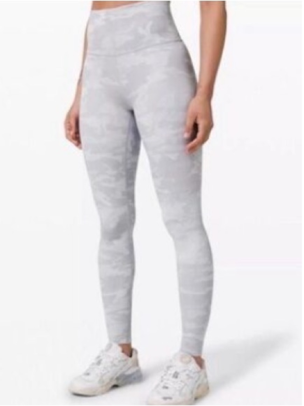 lululemon athletica High-Rise Leggings - Light Gray Camo